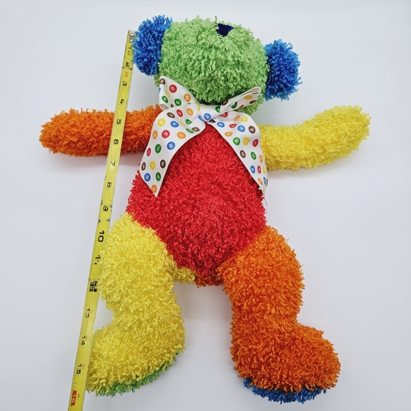 MARS | 2006 M&M'S world curly hair color block plush stuffed bear toy - Picture 4 of 7